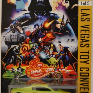 Hot Wheels   ’07 Audi R8 Lime Custom-Made with Real Rider Rubber Wheels Exclusive Car Edition 2015 Las Vegas Toy Convention Series 1:64 Scale Collectible Die Cast Model Car