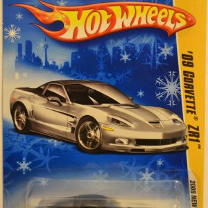 Hot Wheels ’09 Corvette ZR1 Gray 9/196 HW 2008 New Models Series 1:64 Scale Collectible Die Cast Model Car