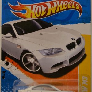 Hot Wheels ’10 BMW M3 White Custom-Made with Real Rider Rubber Wheels HW 2011 New Models Series 1:64 Scale Collectible Die Cast Model Car