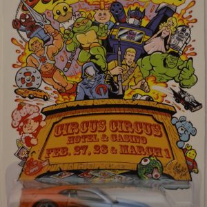 Hot Wheels   ’13Copo Camaro Orange-Blue Custom-Made HW with Redline Real Rider Rubber Wheels Exclusive Car Edition Las Vegas Toy Convention Series 1:64 Scale Collectible Die Cast Model Car