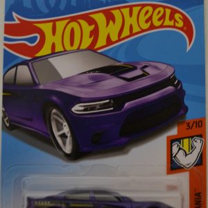 Hot Wheels 15 Dodge Charger SRT Violet HW ‘Muscle Mania’ Series 1:64 Scale Collectible Die Cast Model Car #3/10