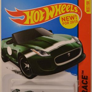 ’15 Jaguar F-Type Project 7 Green #185 Hot Wheels HW Race Series 1:64 Scale Collectible Die Cast Model Car