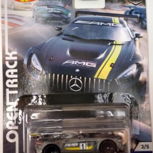 Hot Wheels ’16 Mercedes-AMG GT3 #3/5 Premium 2019 Real Riders Pop Culture Open Track Series 1:64 Scale Collectible Die Cast Model Car