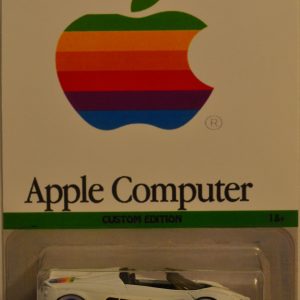 Hot Wheels ’17 Pagani Huayra Roadster DTW86 White Custom-Made with White Real Rider Rubber Wheels Custom Edition Apple Computer Series 1:64 Scale Collectible Die Cast Model Car