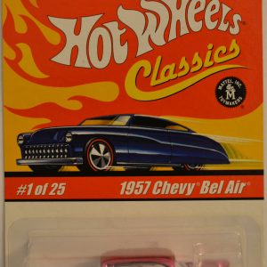 Hot Wheels 1957 Chevy Bel Air Purple 1 of 25 Error (Car Facing Left) Special Paint HW Classics Series 1 1:64 Scale Collectible Die Cast Model Car