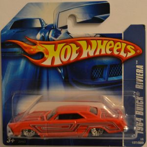 1964 Buick Riviera Red Short Card Hot Wheels 1:64 Scale Collectible Die Cast Model Car