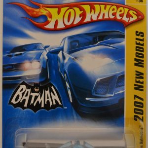 1966 TV Series Batmobile Custom-Made Hot Wheels with Real Rider Rubber Wheels HW 2007 New Models Series 1:64 Scale Collectible Die Cast Model Car