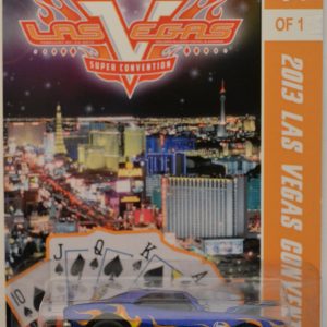 Hot Wheels 1967 Camaro Blue with Flame Custom-Made with Real Rider Rubber Wheels Exclusive Car Edition 2013 Las Vegas Toy Convention Series 1:64 Scale Collectible Die Cast Model Car