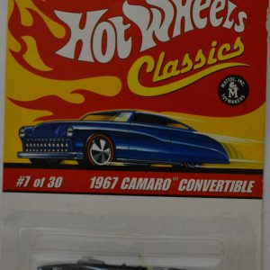 Blue 1967 Camaro Convertible Hot Wheels HW ‘Classics’ Series 1:64 Scale Collectible Die Cast Model Car
