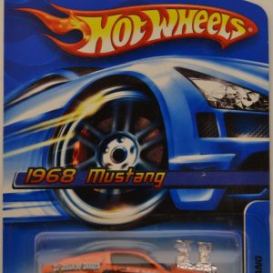 1968 Ford Mustang Orange #128 Hot Wheels 1:64 Scale Collectible Die Cast Model Car