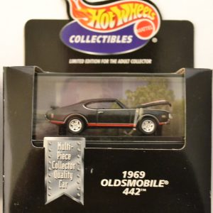Hot Wheels 1969 Oldsmobile 442 HW Limited Edition Real Rider Wheels Series 1:64 Scale Collectible Die Cast Model Car