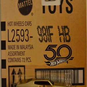 Hot Wheels 1970 Chevelle SS Gold 50th Anniversary Series Custom-Made Collectors Edition 1:64 Scale Collectible Die Cast Model Car w/Real Rider Rubber Wheels