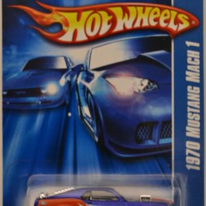 1970 Mustang Mach 1 Blue #125 Hot Wheels HW 2007 All Stars Series 1:64 Scale Collectible Die Cast Model Car