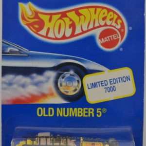 Yellow 1993 Old Number 5 Hot Wheels HW #9403 1:64 Scale Collectible Die Cast Model Car