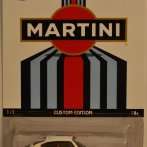 Hot Wheels   1996 Porsche Carrera White Custom-Made Real Rider Rubber Wheels Martini Racing Team Series 1:64 Scale Collectible Die Cast Model Car