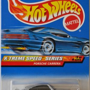 Silver 1999 Porsche Carrera Hot Wheels HW X-Treme Speed Series 1:64 Scale Collectible Die Cast Model Car