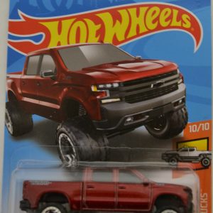 Hot Wheels Mattel 2018 Hw Hot Truck – ’19 Chevy Silverado Trail Boss LT (Red) 299/365