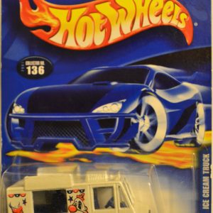 Hot Wheels 2000 Ice Cream Truck #136 White HW 1:64 Scale Collectible Die Cast Model Car