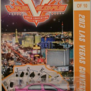 Hot Wheels   2008 Lancer Evolution Purple Custom-Made with Real Rider Rubber Wheels Limited Edition 2013 Las Vegas Convention 1:64 Scale Collectible Die Cast Model Car