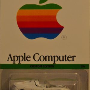 Hot Wheels 2008 Tesla Rodster White Custom-Made with White Real Rider Rubber Wheels Custom Edition Apple Computer Series 1:64 Scale Collectible Die Cast Model Car