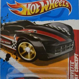 Black 2009 Corvette Stingray Concept Hot Wheels HW Thrill Racers – City Stunt 12 Series 1:64 Scale Collectable Die Cast Model Car