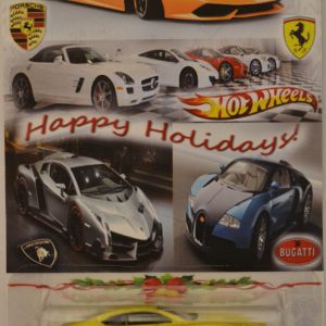 2010 Aston Martin DBS Gold Custom-Made Hot with Redline Real Rider Rubber Wheels Limited Edition Happy Holidays Series 1:64 Scale Collectible Die Cast Model Car