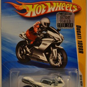 Hot Wheels   Ducati 1098R White #17/240 Factory Sealed 2010 Set HW 2010 New Models Series 1:64 Scale Collectible Die Cast Model Car