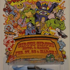 Hot Wheels 2010 Honda 52000 Light-Blue Custom-Made with Real Rider Rubber Wheels Limited Edition Las Vegas Super Toy Convention 2015 Series 1:64 Scale Collectible Die Cast Model Car