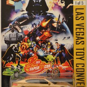 Hot Wheels 2010 Porsche Panamera Gold Custom-Made with Whitewall Real Rider Rubber Wheels Limited Edition Las Vegas Toy Convention Series 1:64 Scale Collectible Die Cast Model Car