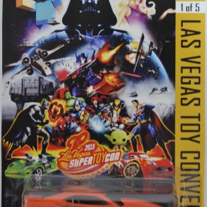 2013 Copo Camaro Red Custom-Made Hot Wheels with Real Rider Rubber Wheels Limited Edition Las Vegas Super Toy Convention Series 1:64 Scale Collectible Die Cast Model Car.