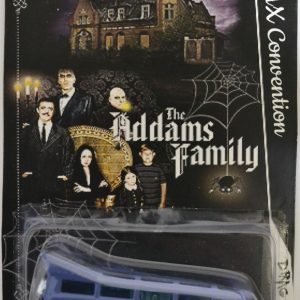 21 Window VW Drag Bus Blue #1 Custom-Made Hot Wheels with Redline Real Rider Rubber Wheels Limited Edition LAX Convention The Addams Family Series 1:64 Scale Collectible Die Cast Model Car.