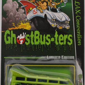 Hot Wheels 21 Window VW Drag Bus Green #5 Custom-Made with Redline Real Rider Rubber Wheels Limited Edition LAX Convention Ghostbusters Series 1:64 Scale Collectible Die Cast Model Car.