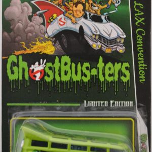 21 Window VW Drag Bus Green #7 Custom-Made Hot Wheels with Redline Real Rider Rubber Wheels Limited Edition LAX Convention Ghostbusters Series 1:64 Scale Collectible Die Cast Model Car.