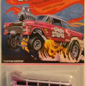 Hot Wheels   21 Window VW Drag Bus Purple Custom-Made Real Rider Rubber Wheels Custom Edition Candy Striper Series 1:64 Scale Collectible Die Cast Model Car
