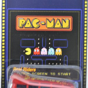 21 Window VW Drag Bus Red Custom-Made Hot Wheels with Redline Real Rider Rubber Wheels Limited Edition Pac-Man Series 1:64 Scale Collectible Die Cast Model Car.