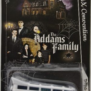 Hot Wheels 21 Window VW Drag Bus White #6 Custom-Made with Redline Real Rider Rubber Wheels Limited Edition LAX Convention The Addams Family Series 1:64 Scale Collectible Die Cast Model Car.