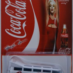 21 Window VW Drag Bus White Custom-Made Hot Wheels with Redline Real Rider Rubber Wheels Marilyn Monroe Edition 2016 Coca-Cola Series 1:64 Scale Collectible Die Cast Model Car.