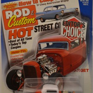 ’32 Ford Coupe #6 Hot Wheels with Real Rider Rubber Wheels HW Rod & Custom Magazine Series 1:64 Scale Collectible Die Cast Model Car