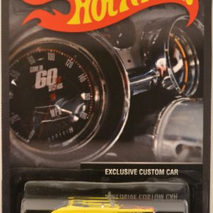 ’33 Ford Roadster Yellow w Flame Painted Custom-Made Hot Wheels with Real Rider Rubber Wheels Limited Edition Exclusive Custom Car Series 1:64 Scale Collectible Die Cast Model Car