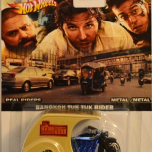 Hot Wheels 3D-Livery Motorcycle Blue Hangover Part II Series Custom-Made Collectors Edition 1:64 Scale Collectible Die Cast Model Car with Real Rider Rubber Wheels