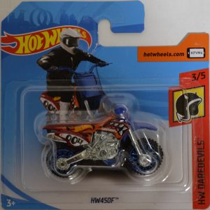 Orange/Blue HW450F Hot Wheels HW ‘Daredevils’ International Short Card Series 1:64 Scale Collectible Die Cast Model Car #3/5