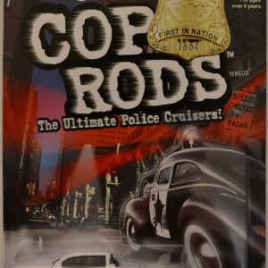 ’55 Chevy Boston Police White Hot Wheels HW Cop Rods The Ultimate Police Cruisers! Series 1:64 Scale Collectible Die Cast Model Car