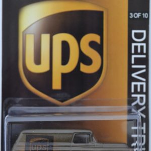 Hot Wheels ’55 Chevy Brown Custom-Made with Real Rider Rubber Wheels Limited Edition ‘UPS Delivery Truck’ Series 1:64 Scale Collectible Die Cast Model Car