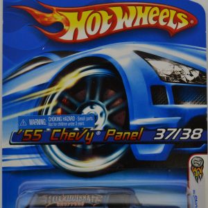 H&W+S Blue ’55 Chevy Panel Hot Wheels 2006 1:64 Scale Collectible Die Cast Model Car