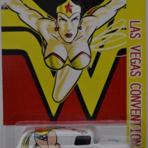 Hot Wheels ’55 Chevy Panel White Custom-Made with Redline Real Rider Rubber Wheels Limited Edition 2014 Las Vegas Convention Series 1:64 Scale Collectible Die Cast Model Car.