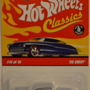 Hot Wheels   ’56 Chevy Chrome 14 of 15 Special Paint HW Classics Series 4 1:64 Scale Collectible Die Cast Model Car