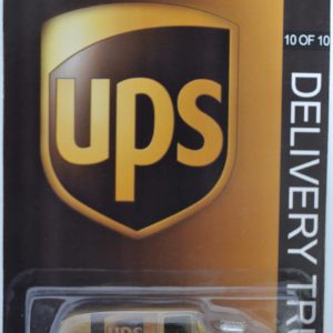 Brown ’56 Ford Custom-Made Hot Wheels with Real Rider Rubber Wheels Limited Edition ‘UPS Delivery Truck’ Series 1:64 Scale Collectible Die Cast Model Car