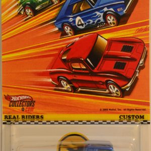 Hot Wheels ’60s Ford Econoline Pickup Blue Custom-Made with Red Line Real Rider Rubber Wheels Custom Edition Real Riders Series 1:64 Scale Collectible Die Cast Model Car