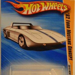 ’62 Ford Mustang Concept White #28 Hot Wheels HW 2010 New Models Series 1:64 Scale Collectible Die Cast Model Car