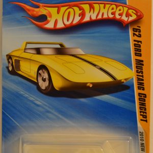’62 Ford Mustang Concept Yellow #28 Hot Wheels HW 2010 New Models Series 1:64 Scale Collectible Die Cast Model Car